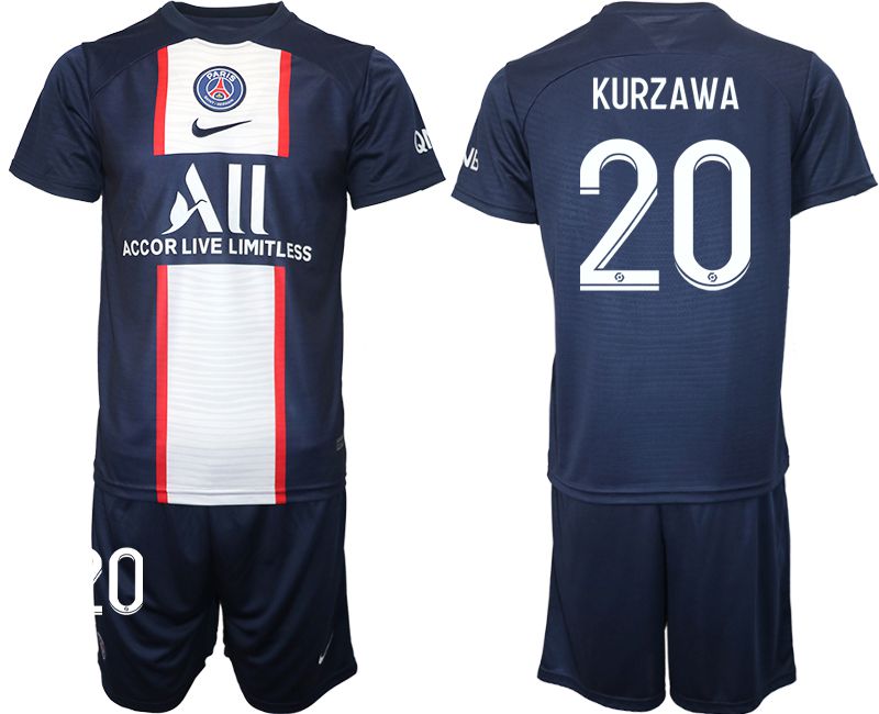 Men 2022-2023 Club Paris St German home blue #20 Soccer Jersey->paris st german jersey->Soccer Club Jersey